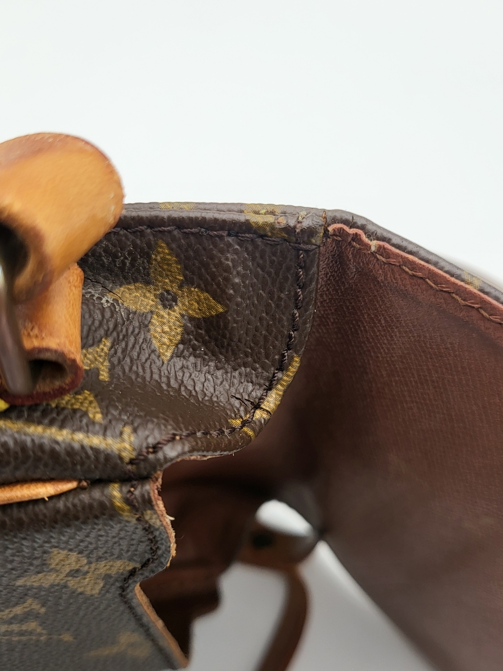 Louis Vuitton Monogram Cartouchiere PM Crossbody Bag, Authentic. France 1989.. - Picture 15 of 16